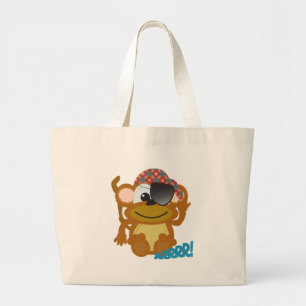 Grand Tote Bag Mignon singe pirate Goofkins