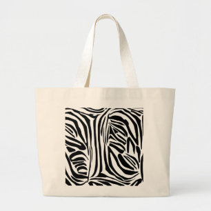 Grand Tote Bag Modèle Zèbre