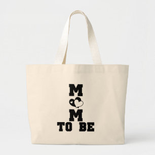 Grand Tote Bag MOM à être - Texte noir