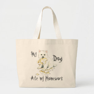 Grand Tote Bag Mon Eskie A Mangé Ma Maison