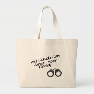 Grand Tote Bag Mon papa peut arrêter votre papa
