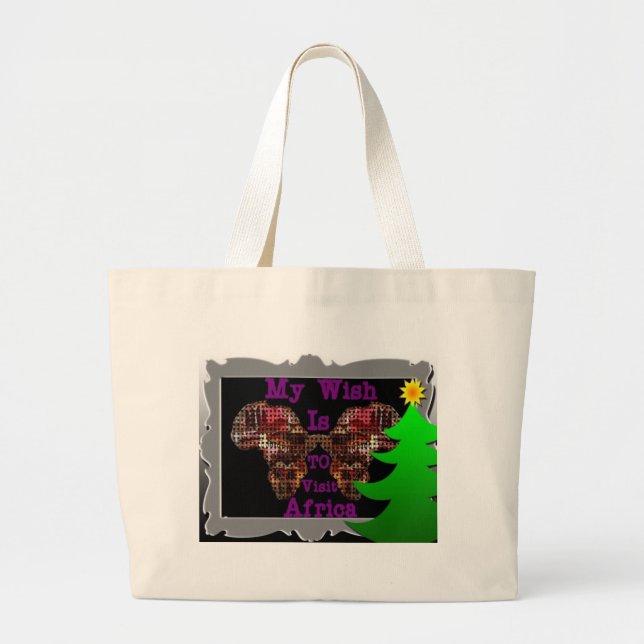Grand Tote Bag Mon souhait (Devant)