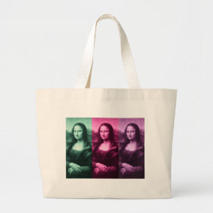 Grand Tote Bag Mona Lisa Rose vert violet