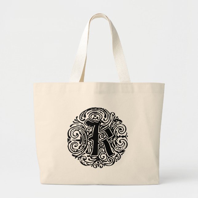 Grand Tote Bag Monarchie "K" (Devant)