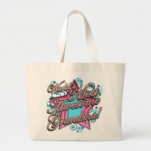 Grand Tote Bag Mondes la plupart de grand-maman impressionnante