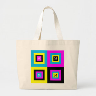 Grand Tote Bag Monogramme CMJN du concepteur graphique