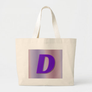 Grand Tote Bag Monogramme de pourpre de D
