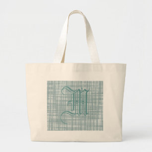 Grand Tote Bag Monogramme et tissage