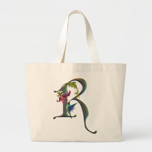 Grand Tote Bag Monogramme R de colibri