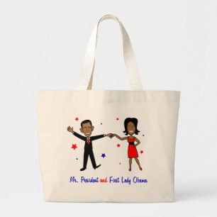Grand Tote Bag Monsieur le Président et Première Dame Obama