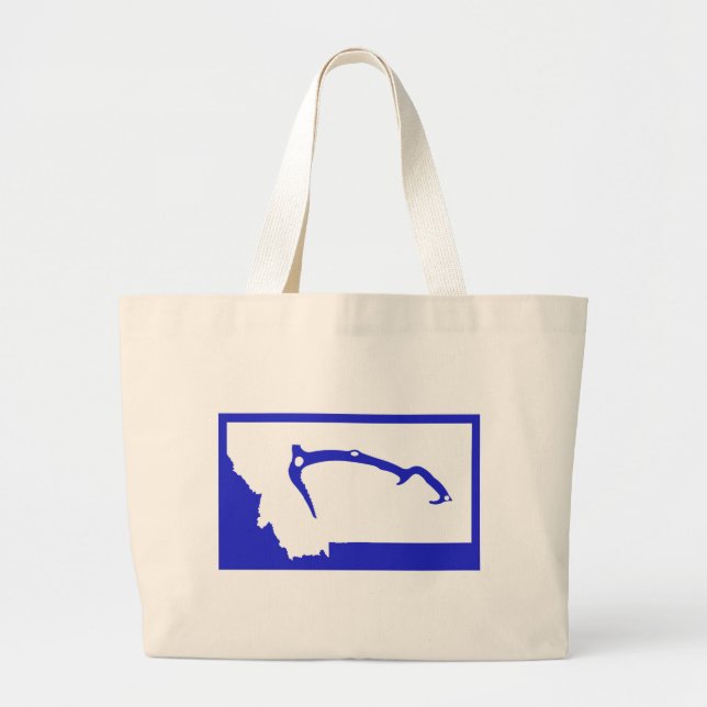 Grand Tote Bag Montée de glace Montana (Devant)