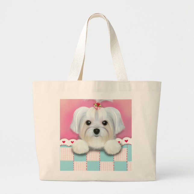 GRAND TOTE BAG MORKIE SHELLY (Devant)