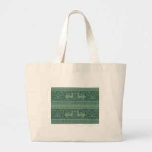 Grand Tote Bag Motif animalier Art Déco Nouveau Chien Nature