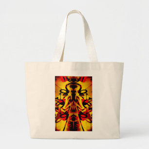 Grand Tote Bag Motif de graffitis colorés
