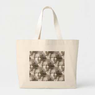 Grand Tote Bag Motif de portrait Beethoven