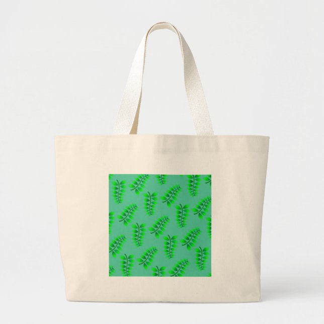 Grand Tote Bag Motif Foliage éponyme (Devant)