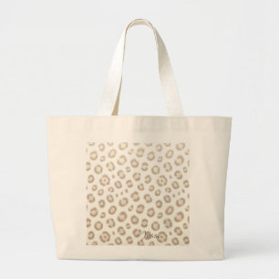 Grand Tote Bag Motif Luxe Animal Doux   Impression Élégante d'Ani