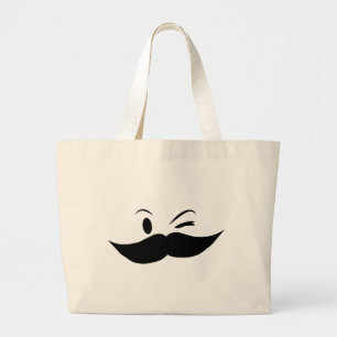 Grand Tote Bag Moustache Kinky