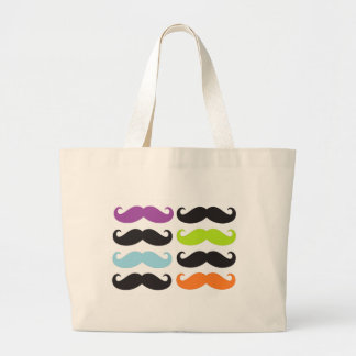 Grand Tote Bag Moustaches lumineuses