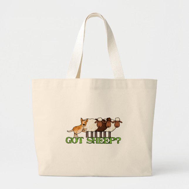 Grand Tote Bag moutons obtenus (Devant)