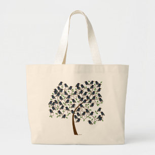 Grand Tote Bag Murmuration des étourneaux