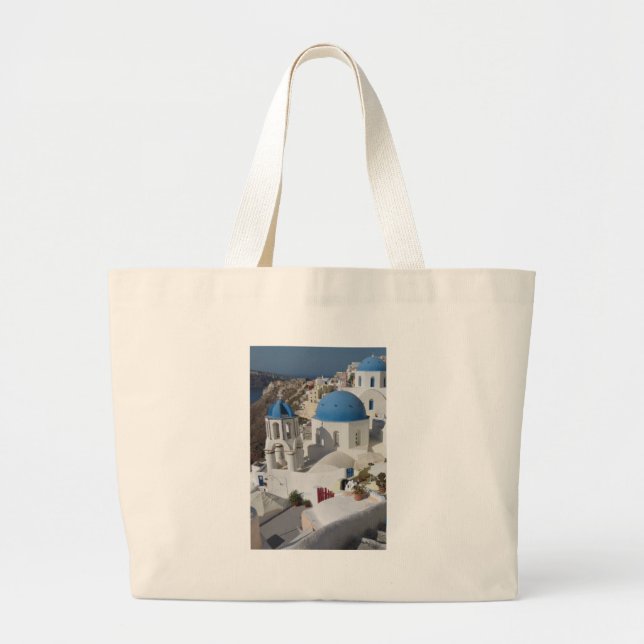 Grand Tote Bag Mykonos Grèce Travel (Devant)