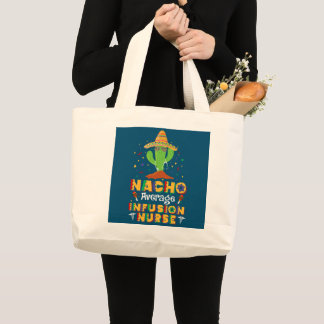 Grand Tote Bag Nacho infirmière en perfusion moyenne amusante Cin