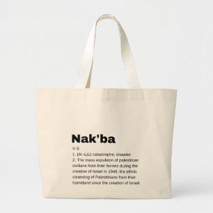Grand Tote Bag Nakba Signification design Nakba Définition texte