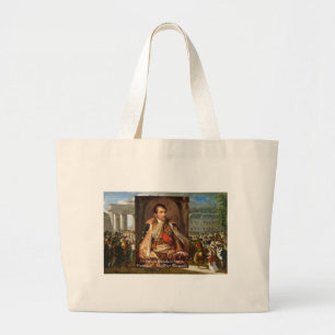 Grand Tote Bag Napoléon "Politique de la Bêtise" Citation Cadeaux
