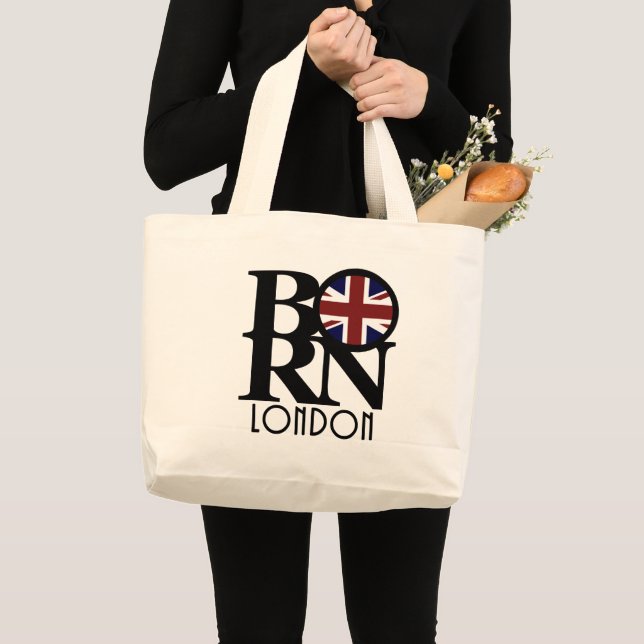Grand Tote Bag NÉ Londres Angleterre (Devant (produit))