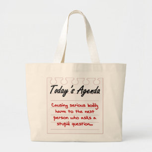 Grand Tote Bag Ne posez pas de questions idiotes