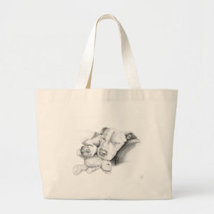 Grand Tote Bag Ne réveillez pas le chat qui dort