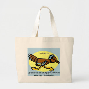 Grand Tote Bag Ne savez-vous pas que dans une course tous les cou