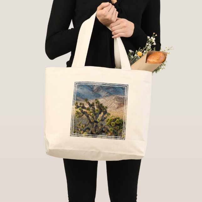 Grand Tote Bag Neige Dans La Vallée De La Mort (Devant (produit))