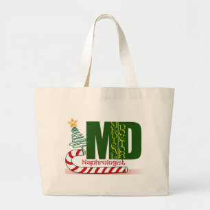 Grand Tote Bag Néphrologue de Noël - spécialiste en médecin