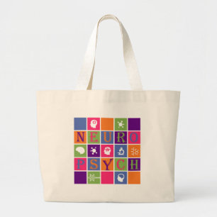 Grand Tote Bag Neuropsychologie - cadeaux pour des
