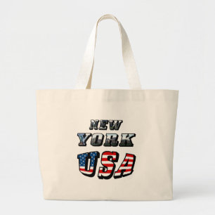 Grand Tote Bag New York Picture et USA Text