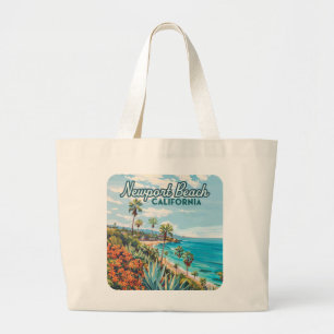 Grand Tote Bag Newport Beach Californie Orange County Vintage