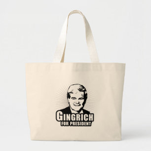 Grand Tote Bag Newt Gingrich pour le président