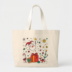 Grand Tote Bag Noël personnalisé