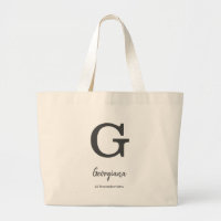Nom et date personnalisés lettre monogramme "G"