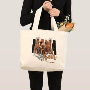 Grand Tote Bag Noms personnalisés de Mama Bear - © GraphicLoveS