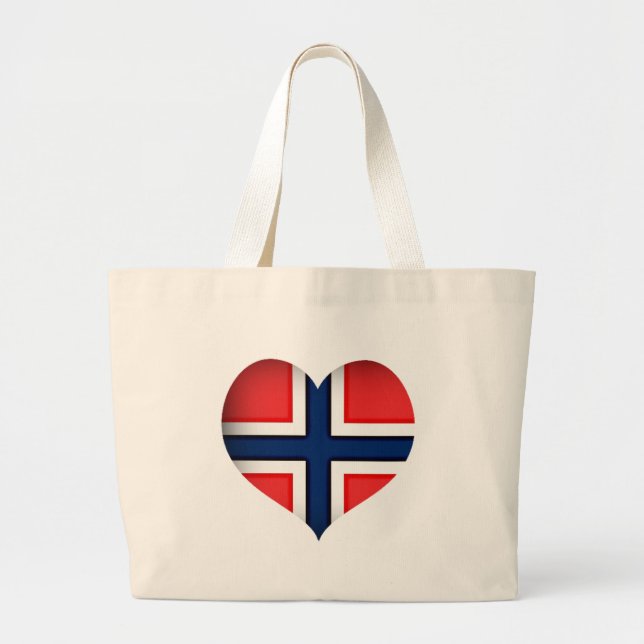 Grand Tote Bag Norway Flag (Devant)