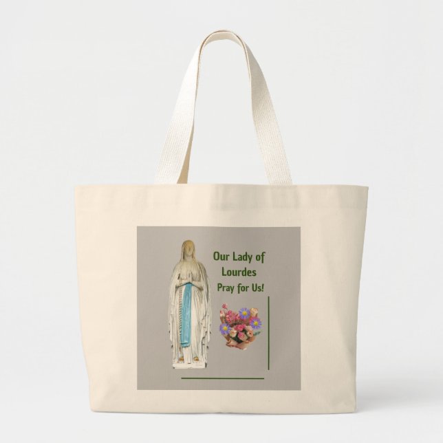 Grand Tote Bag Notre Dame de Lourdes (Devant)