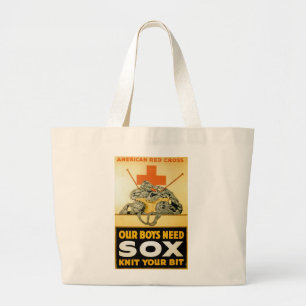 Grand Tote Bag Notre Knit de ~ de chaussettes du besoin de