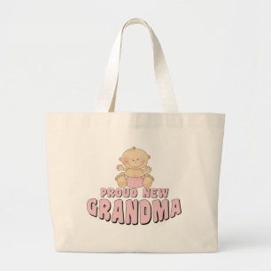 Grand Tote Bag NOUVEAU T-shirt FIER de grand-maman
