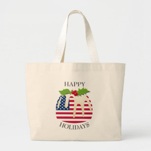 Grand Tote Bag Nouveauté Pudding Festif avec DRAG AMÉRICAIN