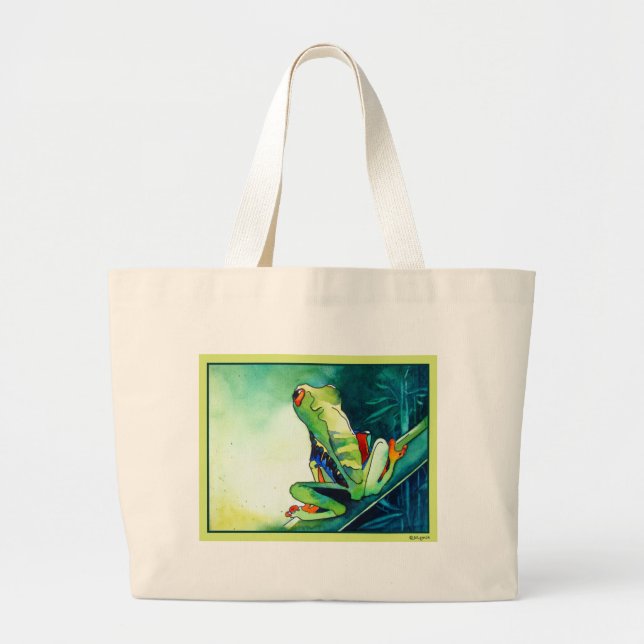 GRAND TOTE BAG NOUVELLES GRENOUILLES D'ARBRE (Devant)