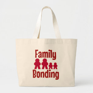 Grand Tote Bag Nuit de jeu amusante en famille