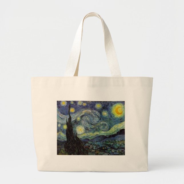 Grand Tote Bag Nuit étoilée - van Gogh (Devant)